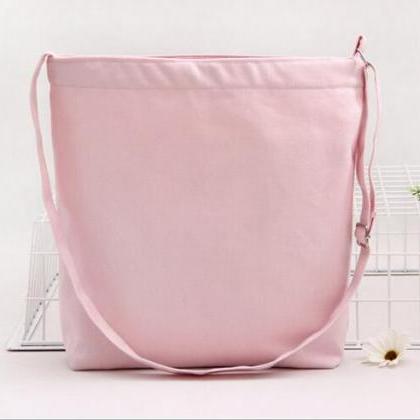 New Solid Canvas Handbag Shoulder B..