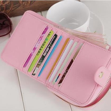 Women Zipper Wallet Card Holder Coin Pocket Girl..