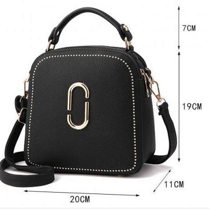 Women Leather Handbags Small Square Bags Women..