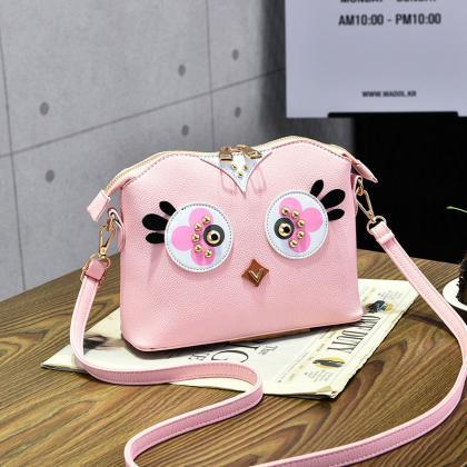Women's Cute Mini Shoulder Bag - Pink