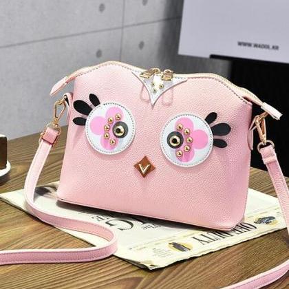 Women's Cute Mini Shoulder Bag - Pink