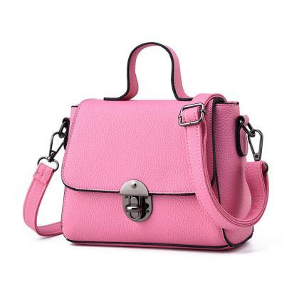 Women Messenger Shoulder Mini Bag - Pink