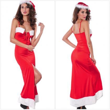 Red Christmas Dance long dress Chri..