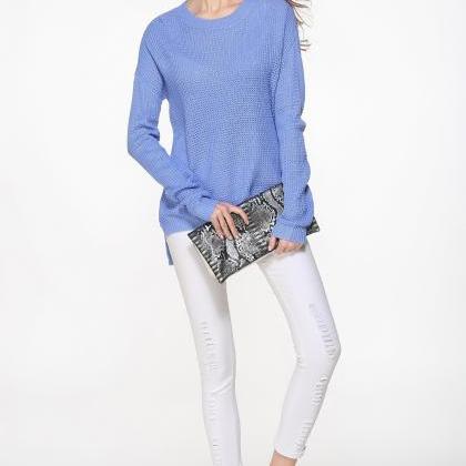 Fashion Casual Loose Knitting Pullover Sweater -..
