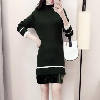 Women's Long Sleeve Knitted Casual..