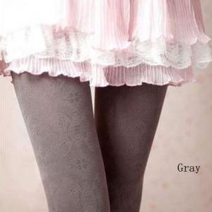 Retro Pantyhose Stockings For Women-gray