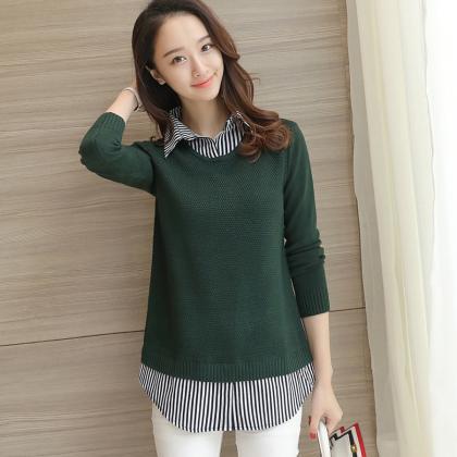 Woman Spring Long Sleeve Sweater 4 Colors
