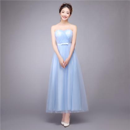 Sweet Women Off Shoulder Gown Bridesmaid Party..