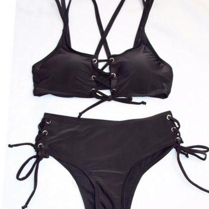 Women Hollow Swimwear Sexy Bikini Set