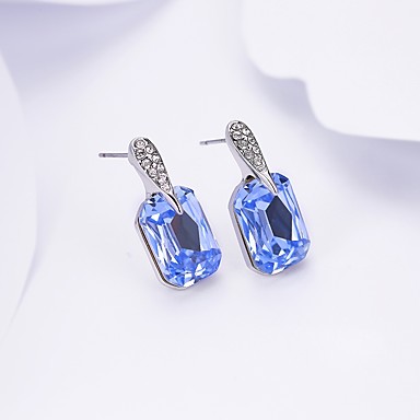 Crystal / Cubic Zirconia Geometric Stud Earrings
