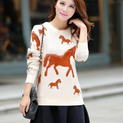 High Quality Long Sleeve Round Neck Sweater
