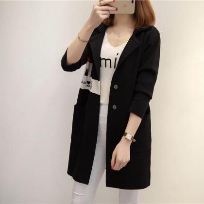 Womens Sweater Long Sleeve Knitted Cardigan..