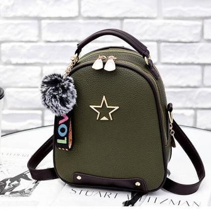 Nice Star Pattern Handbag Pu Leather Backpacks For..
