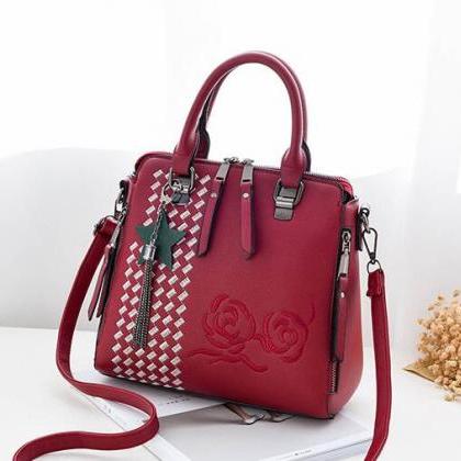 Flower Style Women Fashion Handbag Crossbody..