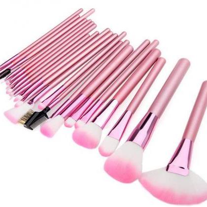 Pink 22 Pcs Make Up Brush Kit Makeup Brushes Tools..