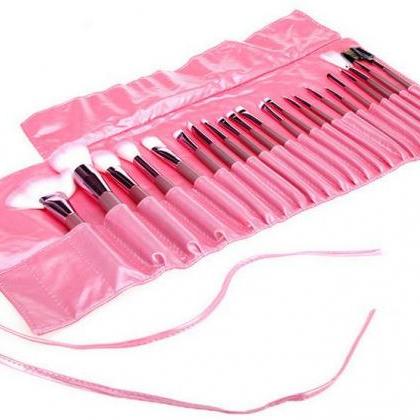 Pink 22 Pcs Make Up Brush Kit Makeup Brushes Tools..