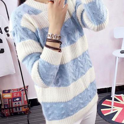 Warm Sweaters Women Fashion Casual Knitted..