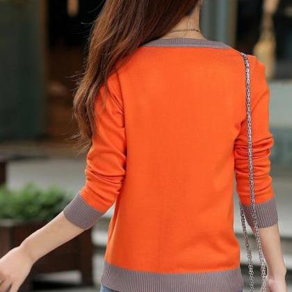 Fashion Women Slim Pullover Knitted Casual Top..
