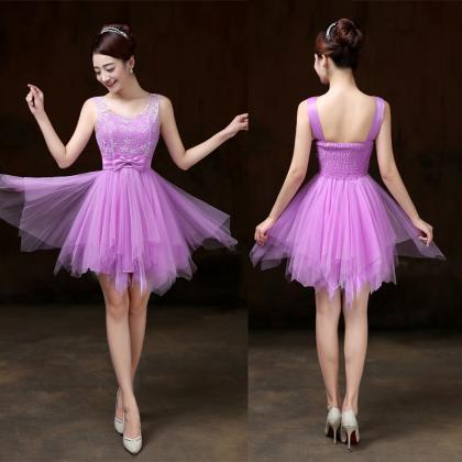 Bridesmaid Dress, Mini Prom Dresses ,beading Dress..