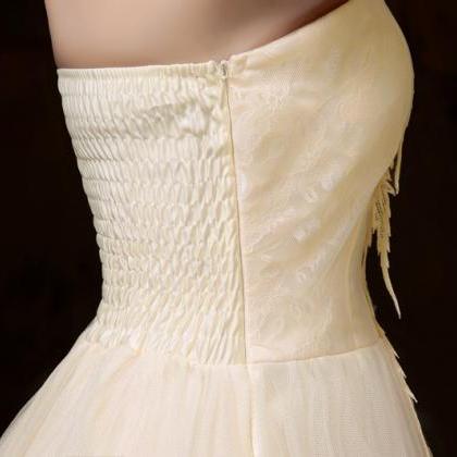 Sweet One Shoulder Mini Bridesmaid Prom Dress -..