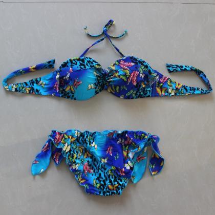 Women Sexy Butterfly Printing Swimsuit Bikini