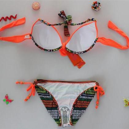 Sexy Swimsuit Bikini - Orange