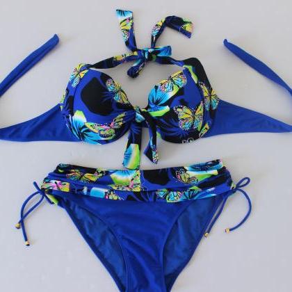 Sexy Butterfly Pattern Swimsuit Swimwear Bikini -..