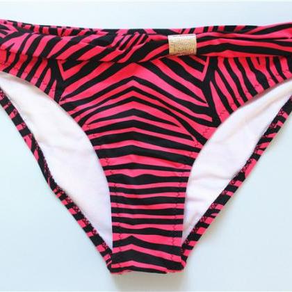 Zebra Stripes Swimwear Swimsuit Bikini - Red