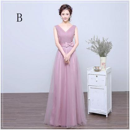 Sweetheart Strapless Long A Line Bridesmaid Dress..