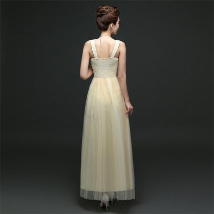 Sleeveless Bridesmaid Dresses Long One Szie..