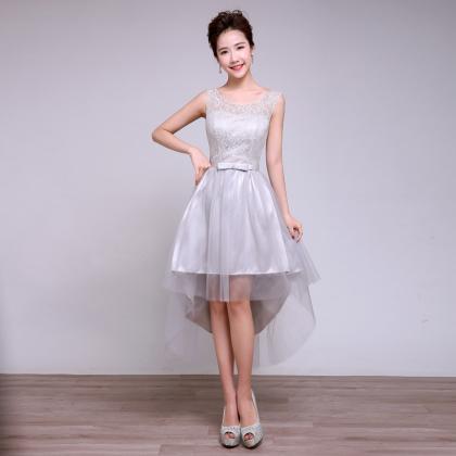 Sweetheart Grey Color Irregular Lace Patchwork..
