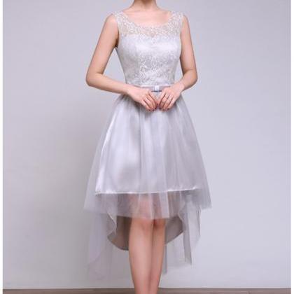 Sweetheart Grey Color Irregular Lace Patchwork..