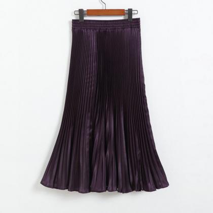 Fashion Retro Elegant Pleated Skirt