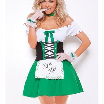 Sexy Women Maid Halloween Dress Cosplay Dress Stage Costumes Sexy Costumes