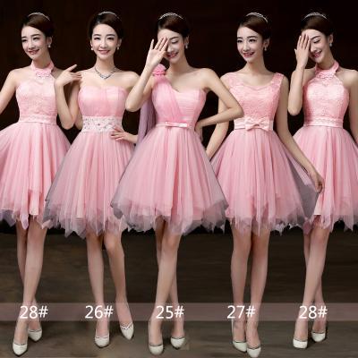 Hot Selling,Bridesmaid Dress, Mini Prom Dresses ,Beading Dress ,Evening Dress ,Formal Dress - Pink
