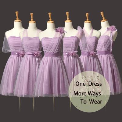 Convertible Bridesmaid Dresses Mini Wedding Bridesmaid Dresses Formal Party Dresses - Light Purple