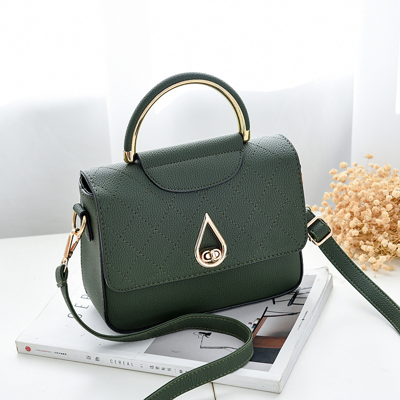 Women Shoulder Mini Bag Leather Fashion Small Handbag - Green