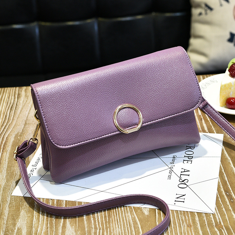 Fashion Women Mini Messenger Shoulder Bag - Purple