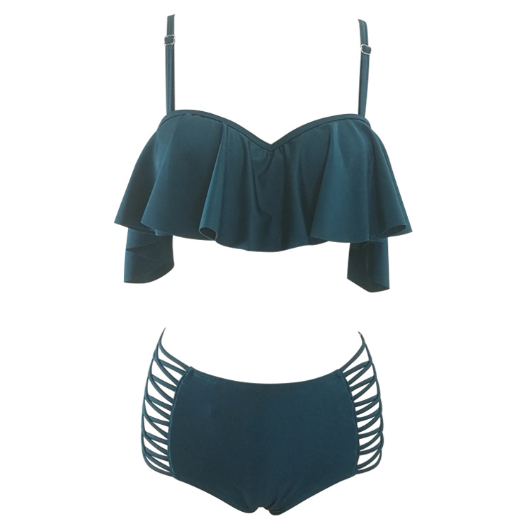 dark green bathing suit