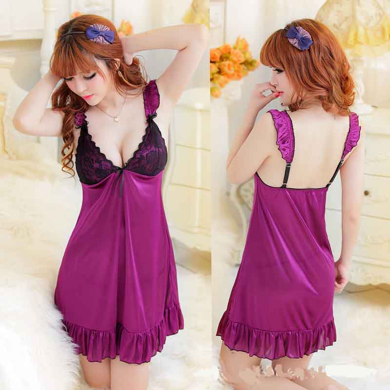 Nice Purple Women’s Charming Intimate Sexy Pajamas Sleepwear