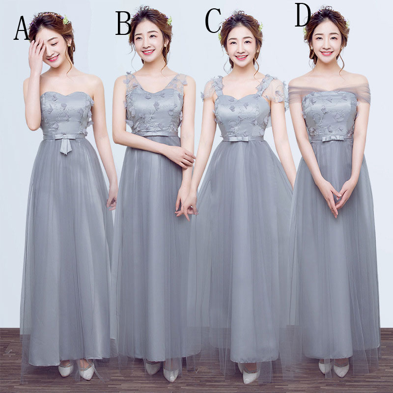 gray dress for wedding party