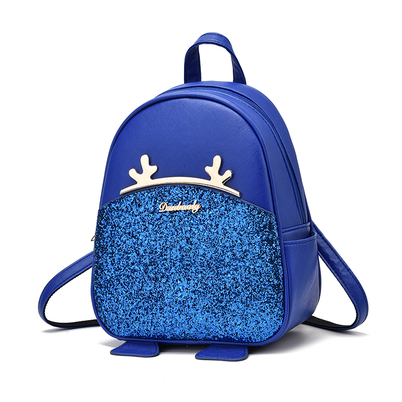 Sequel School Backpacks Women Bag Women Backpack Lovely Girls School Bags Ladies Bag - Blue