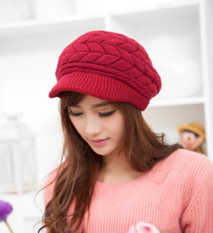 Fahion Autumn And Winter Warm Knitted Hat For Girls