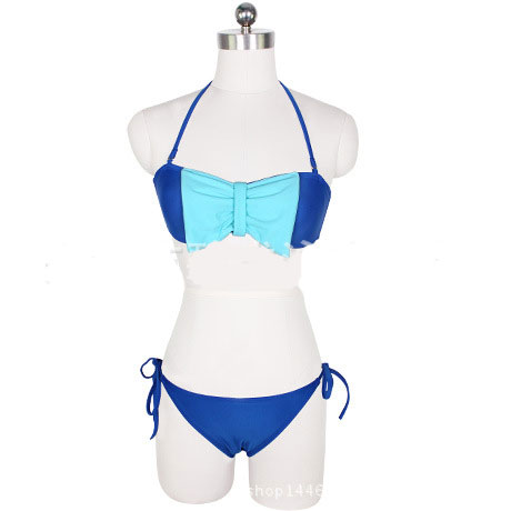 Women Bow Swimsuit Swimwear Bikini 2 Colors