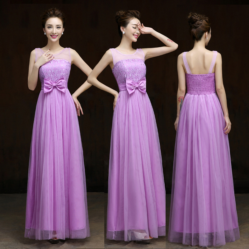 Summer Style 2016 Fashion Formal Long Design Elegant Gown Evening Dress - Light Purple