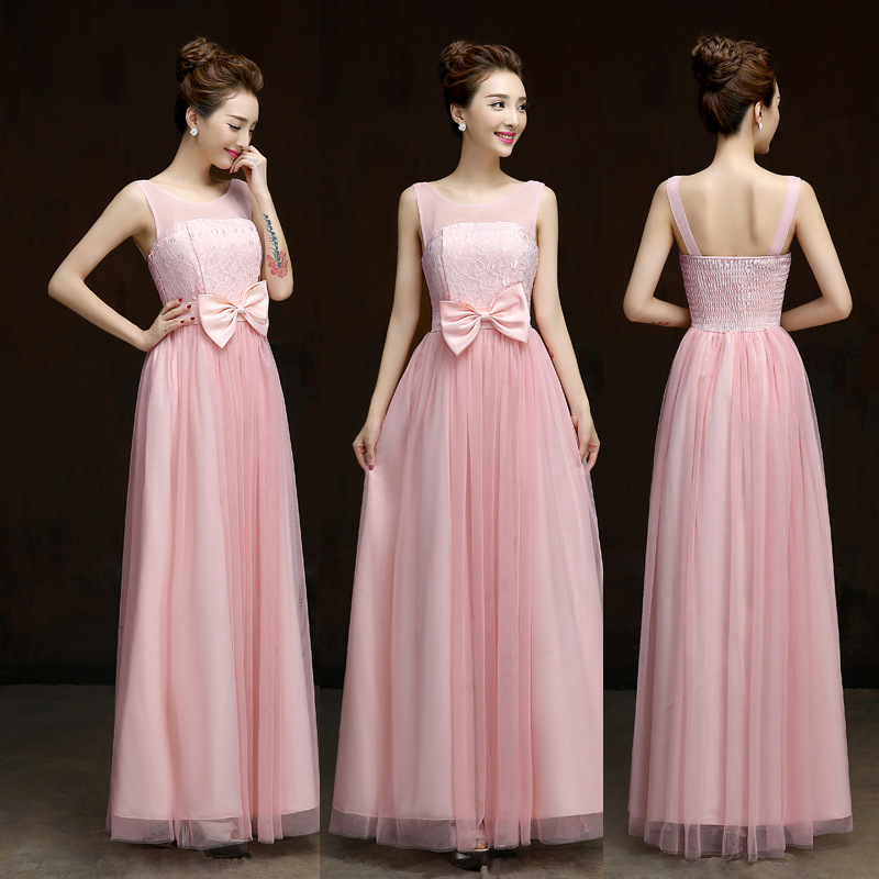 Summer Style 2016 Fashion Formal Long Design Elegant Gown Evening Dress - Pink