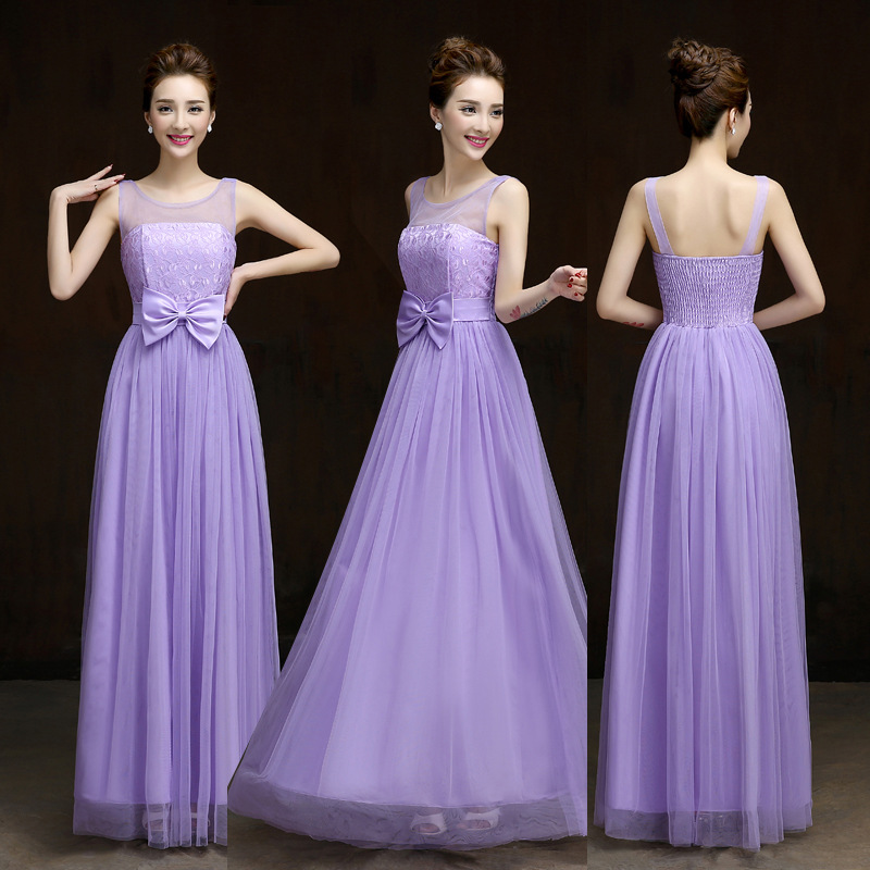 Summer Style 2016 Fashion Formal Long Design Elegant Gown Evening Dress - Purple