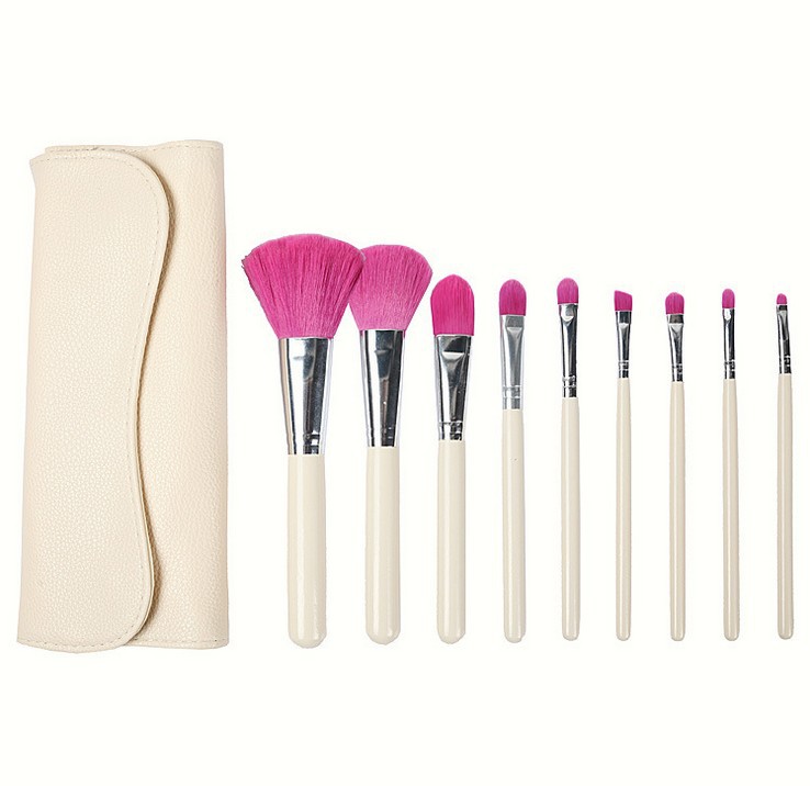 7pcs Makeup Brushes Set Eyebrow Foundation Shadows Make Up Tools Kits - White