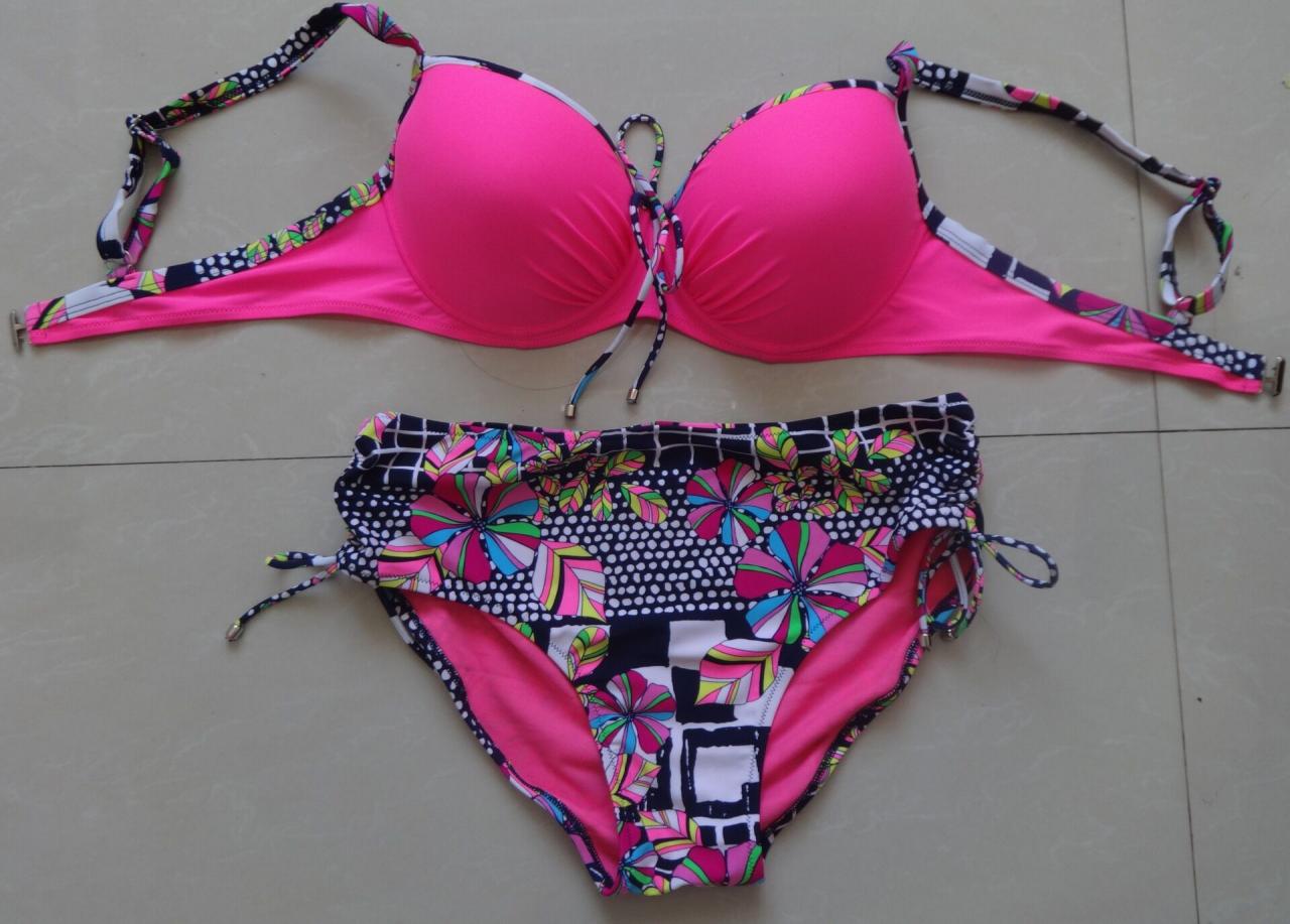 Printing Sexy Swimwear Swimsuit - Pink