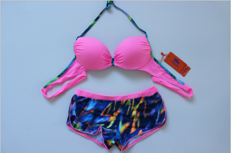 Fashion Sexy Bikini Swimsuit For Lady - Pink